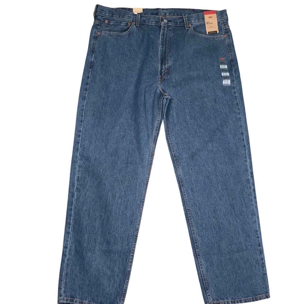 Levi's 550 Jeans Mens 44W 32L‎ Blue Relaxed Fit Big & Tall Cotton Denim